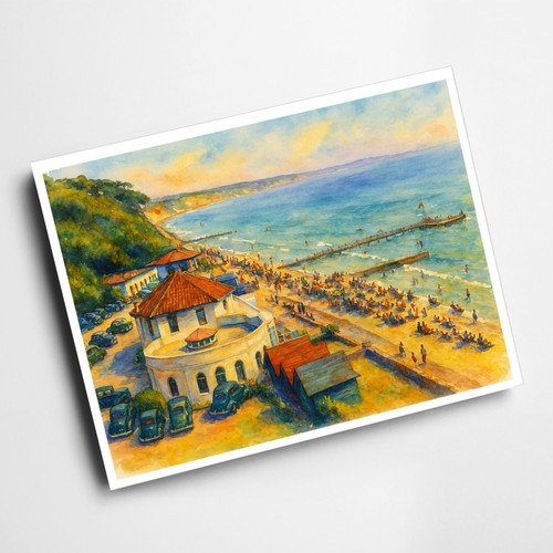 Print view from branksome - a6,