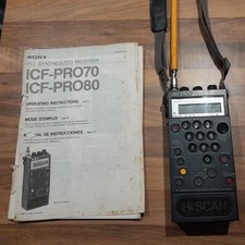 Sony ICF-PRO80 Radio Receiver / Scanner - Working! - C/W Strap 