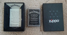 Zippo Jack Daniels Label Old Number 7, Made in USA, Used once in Box (BC)
