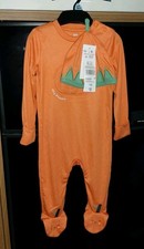 Unisex Baby F+F Halloween Pumpkin all-in-one Outfit with Hat, 6-9 months BNWT
