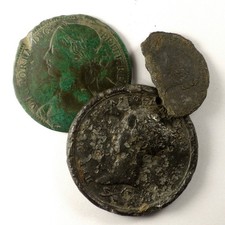 Victoria 1865 Bronze Penny 1855 Silver Coin .925 ~ 1838 Coronation Medal Bundle