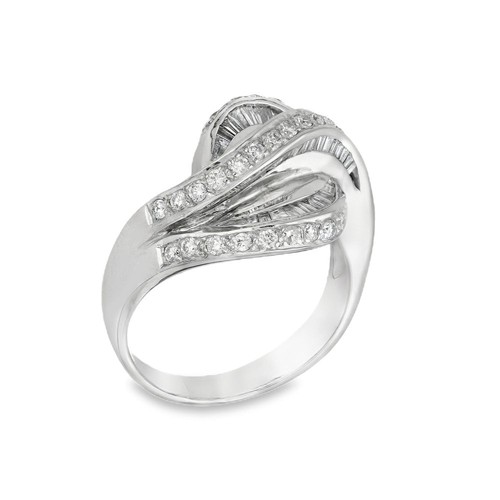 18ct white gold diamond - white,