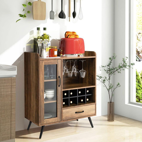 Bar cabinet wine rack - bar,