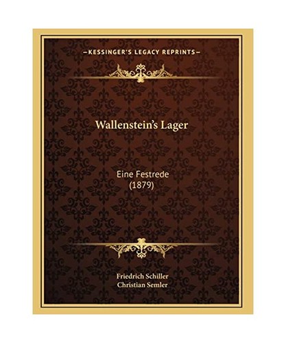 Wallenstein lager eine - wallenstein's,
