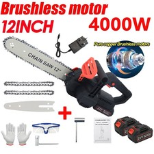 12 inch Cordless Chainsaw,Electric Handheld Wood Cutter +2Battery For Makita 21V