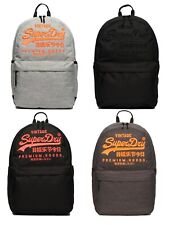 Superdry Bag Rucksack Backpack Padded Straps Heritage Montana Bag Black Grey