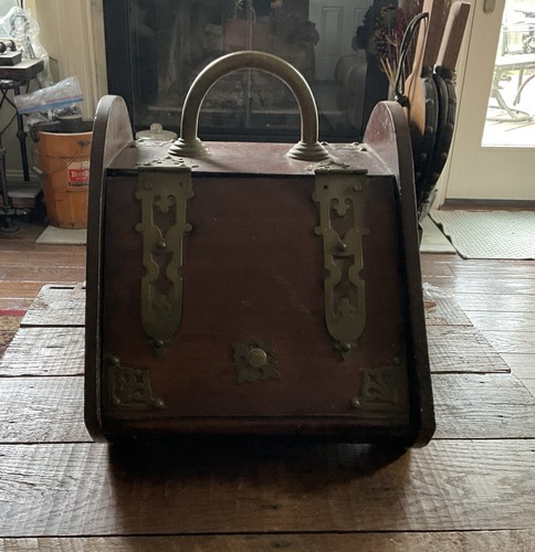 Antique wooden brass - antique, &