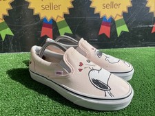 Vans X Peanuts By Schulz Classic Slip On  Smack /pearl Lucy And Snoopy Size UK 5