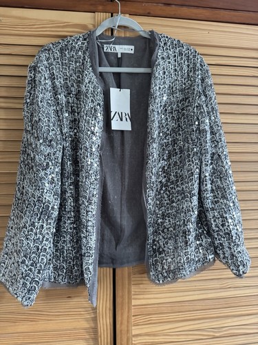 Zara sequin jacket size - sequin,
