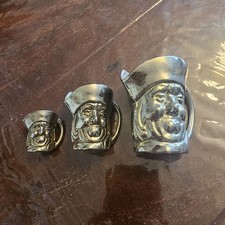 3 Miniature Silver Effect