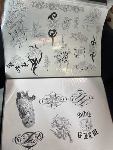 Vintage tattoo flash sheets - 2x,