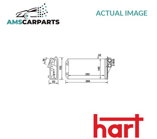 Heater radiator exchanger lhd - exchanger,