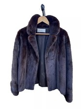 Real mink fur jacket. Luxurious glossy dark brown colour. Very good condition.