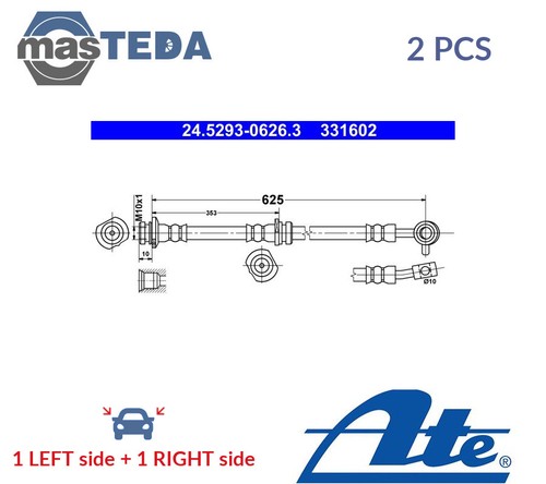 245293 06263 brake hose line - 245293-06263,