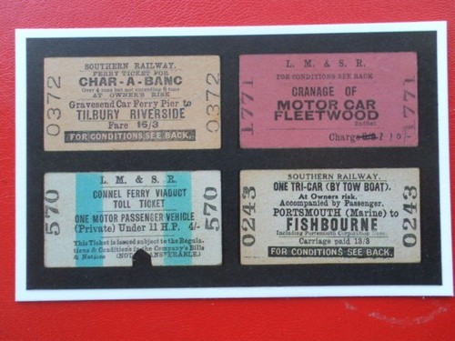 Postcard rail tickets - postcard,