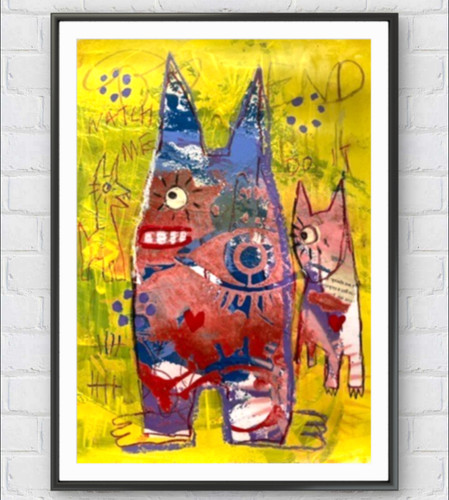 Outsider art animal - outsider, painting