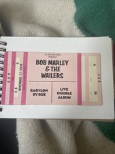 Bob Marley Rare Ticket To The