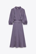 ZARA Long Geometric Print