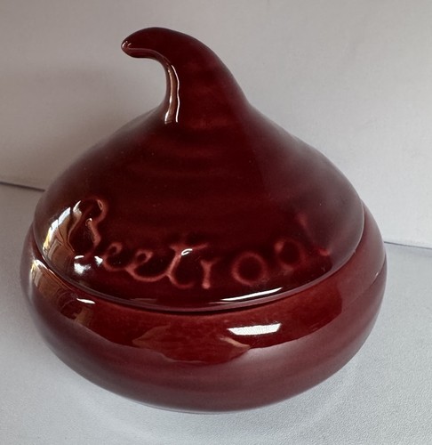 Vintage beetroot shaped lidded - beetroot,