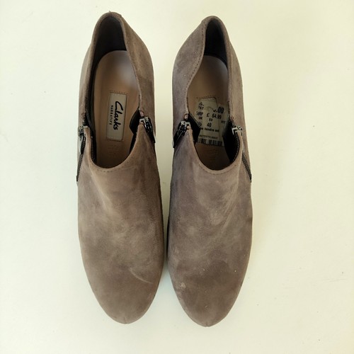 Clarks shoes amos taupe - taupe, suede