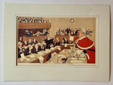 H.M. Bateman c.1923 "The Spoil Sport" Coloured Print