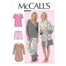 McCalls Ladies Easy Sewing Pattern 7297 Dressing Gown, Nightie & Pyjamas ...