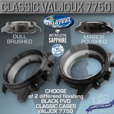 CLASSIC VALJOUX 7750 - BLACK PVD coated - 41 MM -  DULL br. or MIRROR pol.