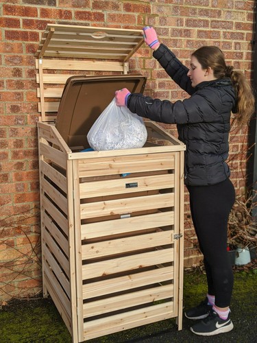 Single wheelie bin store - wheelie,