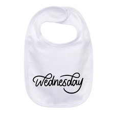“Wednesday” Baby Bib -