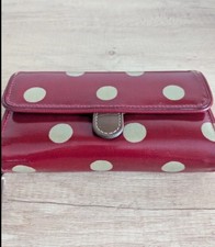 Red Cath Kidston New Wallet Purse Polka Dot