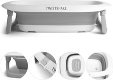 Twistshake Foldable & Non-Slip Baby Bath Tub | Ergonomic Collapsable and Secure