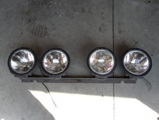 4 x HELLA SPOTLIGHTS  ON LAMP BRACKET SPOTLAMPS 