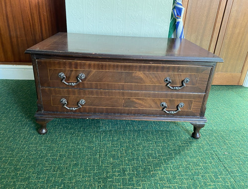 Dark wood stand brown - tv,