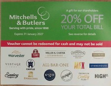 Mitchells & Butlers 20% Off
