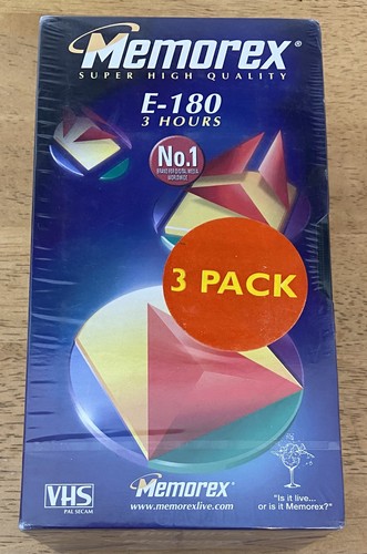 Memorex shq blank vhs - memorex, tapes