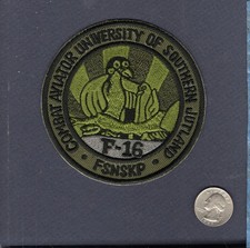 Combat Aviator University Skrydstrup RDAF Danish AF F-16 FALCON Squadron Patch