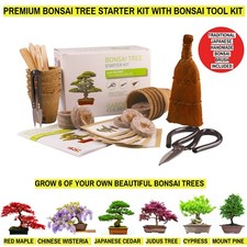 BONSAI TREE KIT for beginners, Grow Your Own - Bonsai Trees, Gardening Gift Set.