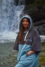 Hyper Wake Microfibre Towel Robe Changing Poncho for Swimming, Surfing, Beaches