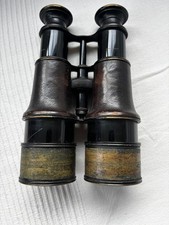 Antique WW1 ARMY & NAVY Binoculars French  VGC with adjustable shades for lense.