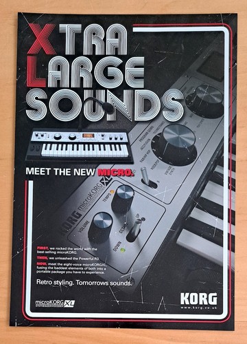 Korg microkorg magazine ad - magazine,