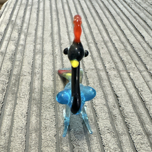 Miniature art glass bird - miniature,