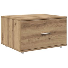 Drawer Cabinet with Wheel Engineered wood Modern Drawer Storage Indoor  vidaXL