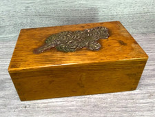 Vintage small wooden oak  box