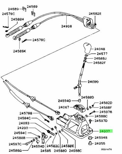 Bracket gearshift lever - gearshift,