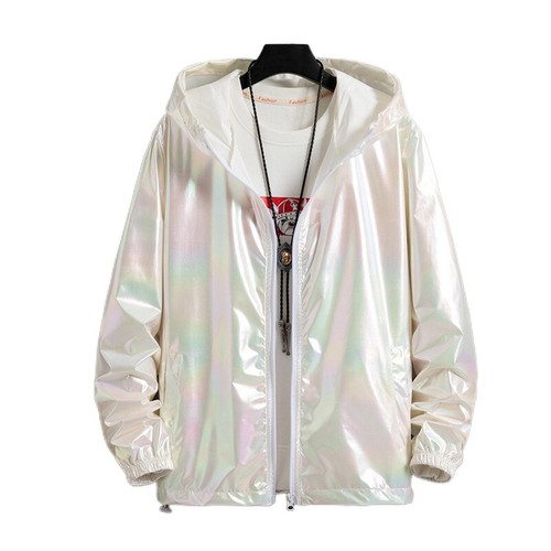 Unisex hooded coat iridescent - unisex,