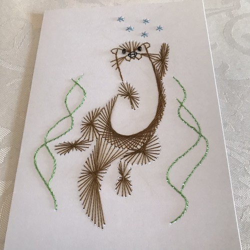 Card otter birthday any - card,