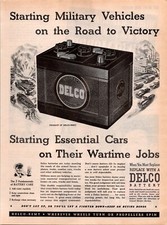 VINTAGE 1944 DELCO BATTERY