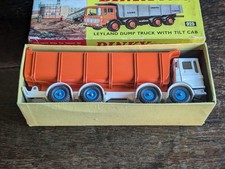 DINKY TOYS 925 LEYLAND DUMP TRUCK WITH TILT CAB IN ORIGINAL BOX