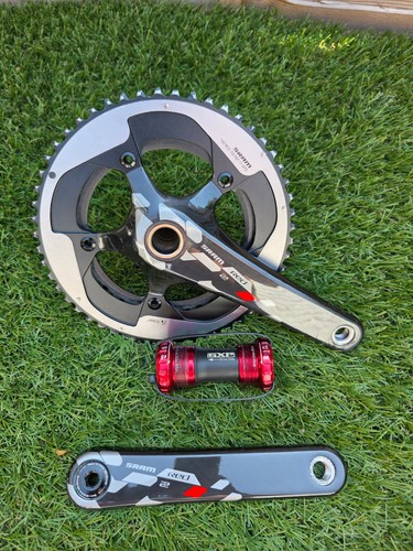 Sram red carbon crankset - red, 22