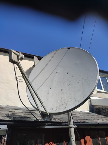 2meter satellite dish with - with, h
